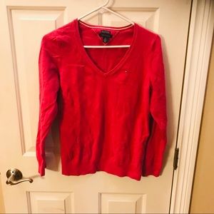 (💥3 for 20)Tommy Hilfiger v neck pink sweater